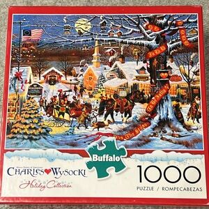 Christmas puzzle Charles Wysocki Buffalo HOLIDAY COLLECTION 1000 pc